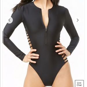 Forever 21 Active Ladder Cutout One-Piece Swimsuit